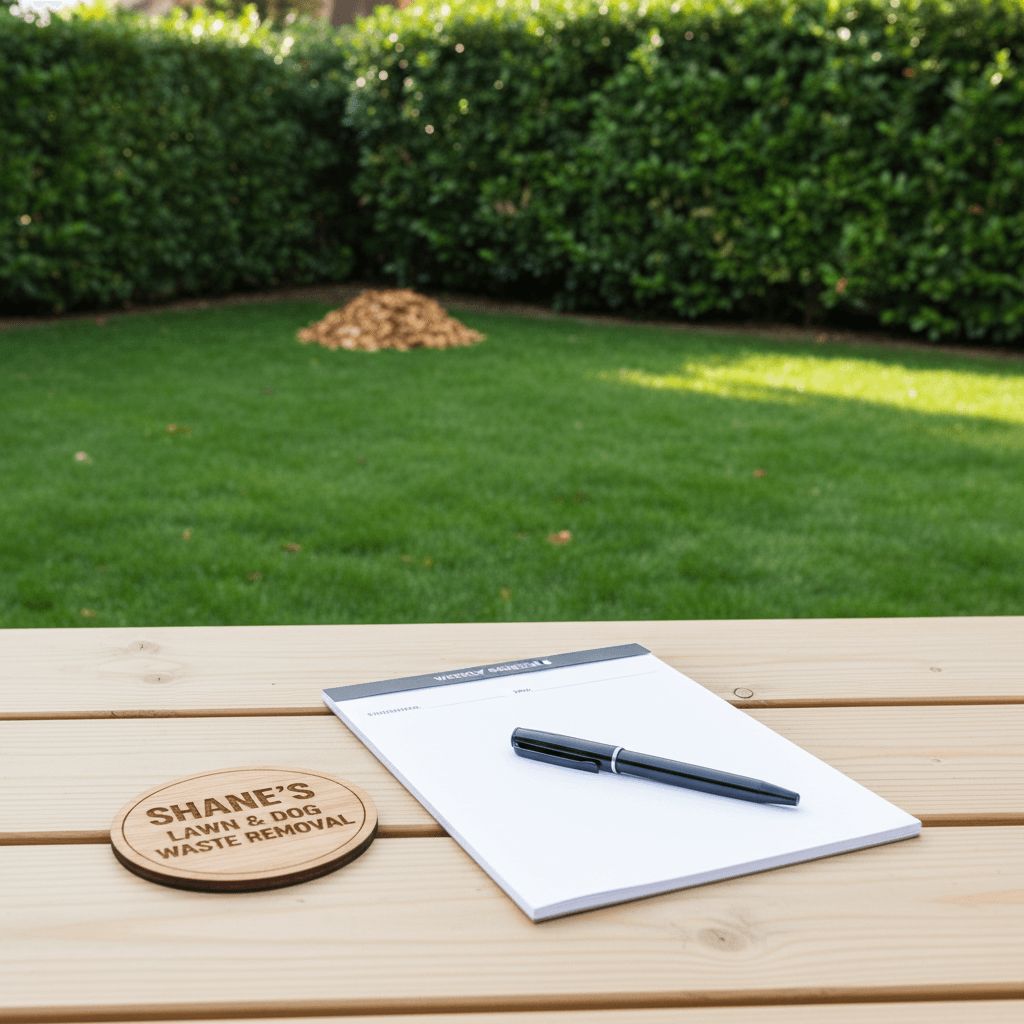 Regular yard maintenance scheduling