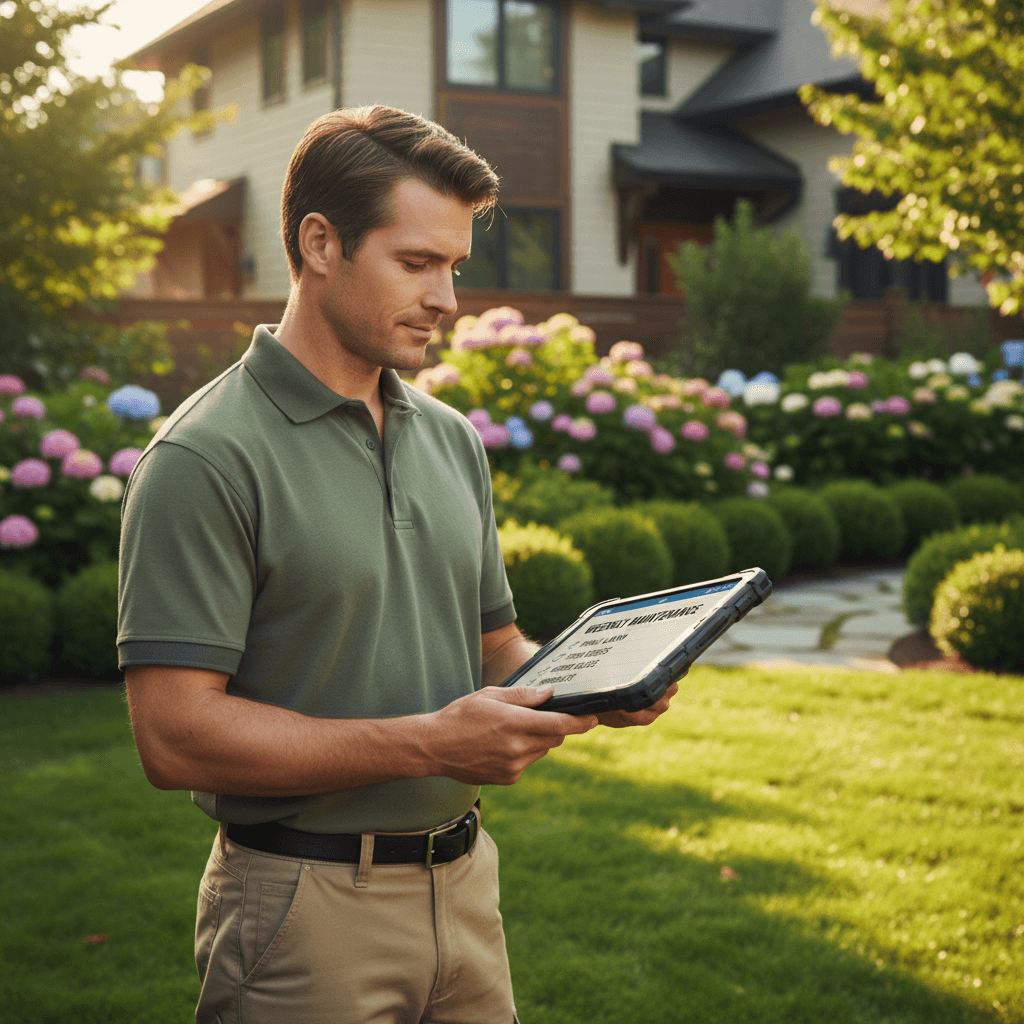 Regular yard maintenance scheduling